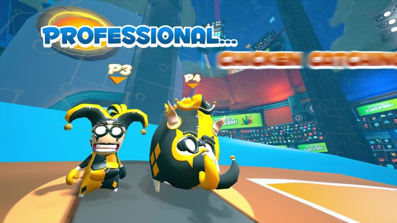 Super chicken catchers - gameplay aus dem abgedrehten sportspiel