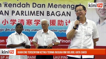 Guan Eng tersenyum ketika terima rasuah RM100,000, kata saksi