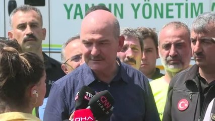 Bakan Soylu: "Yangının nasıl çıktığına yönelik bir tespitimiz ve bir kimliğimiz var"