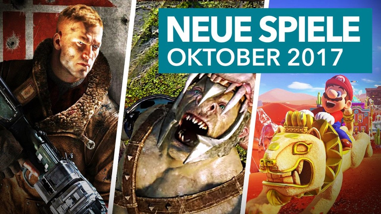 35 neue Konsolenspiele im Oktober 2017 - Release-Vorschau für PS4, Xbox One, Switch & Co.