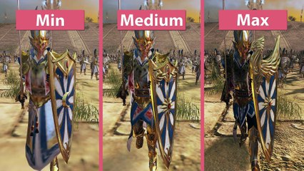 Total War: Warhammer 2 - Minimale, mittlere und maximale Grafikdetails im Vergleich