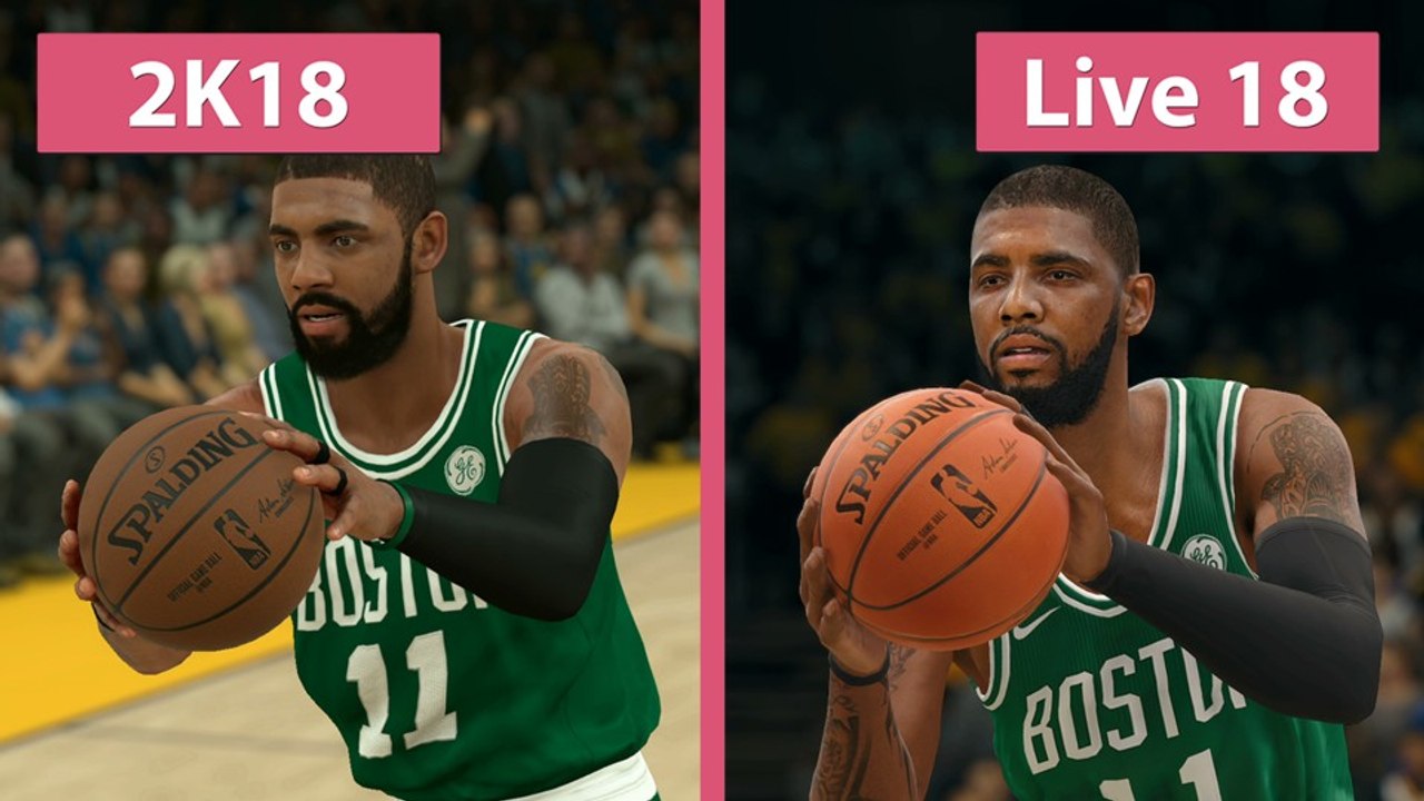 NBA 2K18 gegen NBA Live 18 - Die beiden Basketball-Giganten im Grafikvergleich