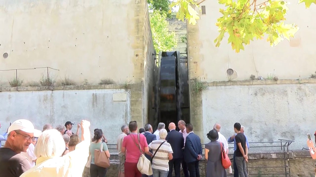 Une roue à augets pour remonter le temps à la Poudrerie de Saint-Chamas Miramas
