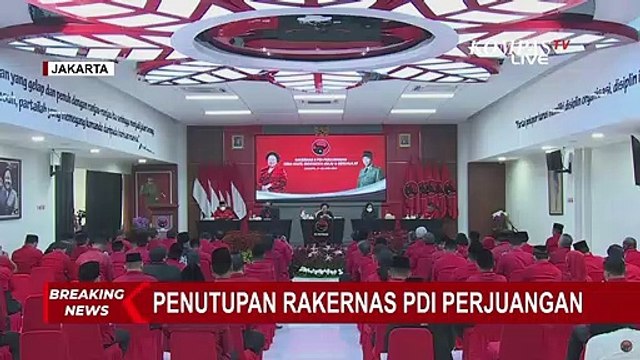 BREAKING NEWS! Megawati Soekarnoputri Tutup Rakernas PDI Perjuangan