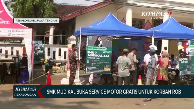 SMK Muhammadiyah Pekalongan Buka Service Motor Gratis Untuk Korban Rob