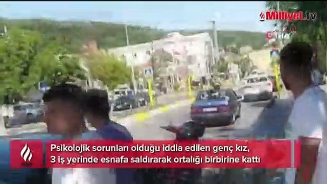 Araç üstünde dans! Esnafa saldırdı, karakolu birbirine kattı
