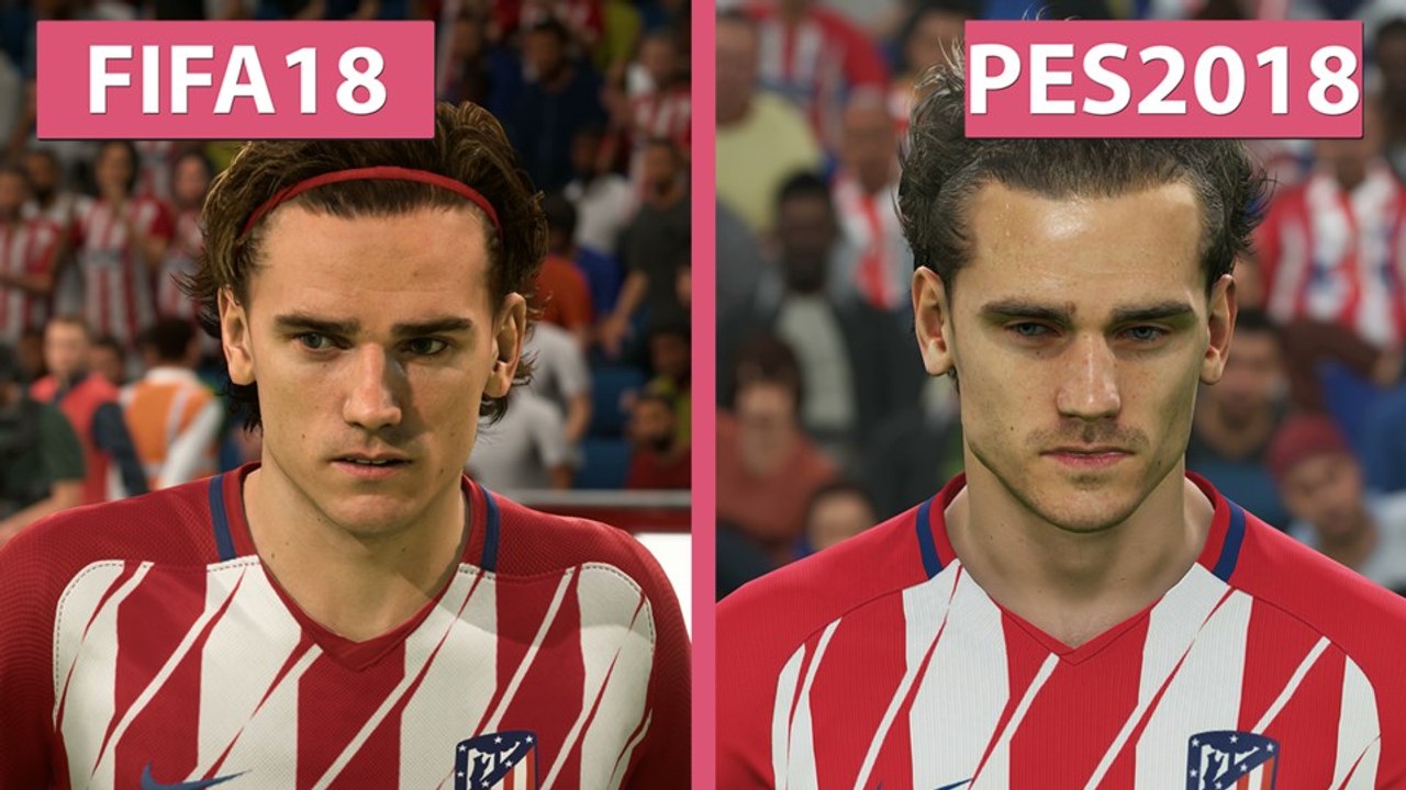 FIFA 18 gegen PES 2018 - Die Fußballgiganten im 4K-Grafikvergleich