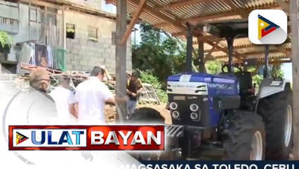 Mga magsasaka sa Toledo, Cebu, nabiyayaan ng traktora mula sa DA-7