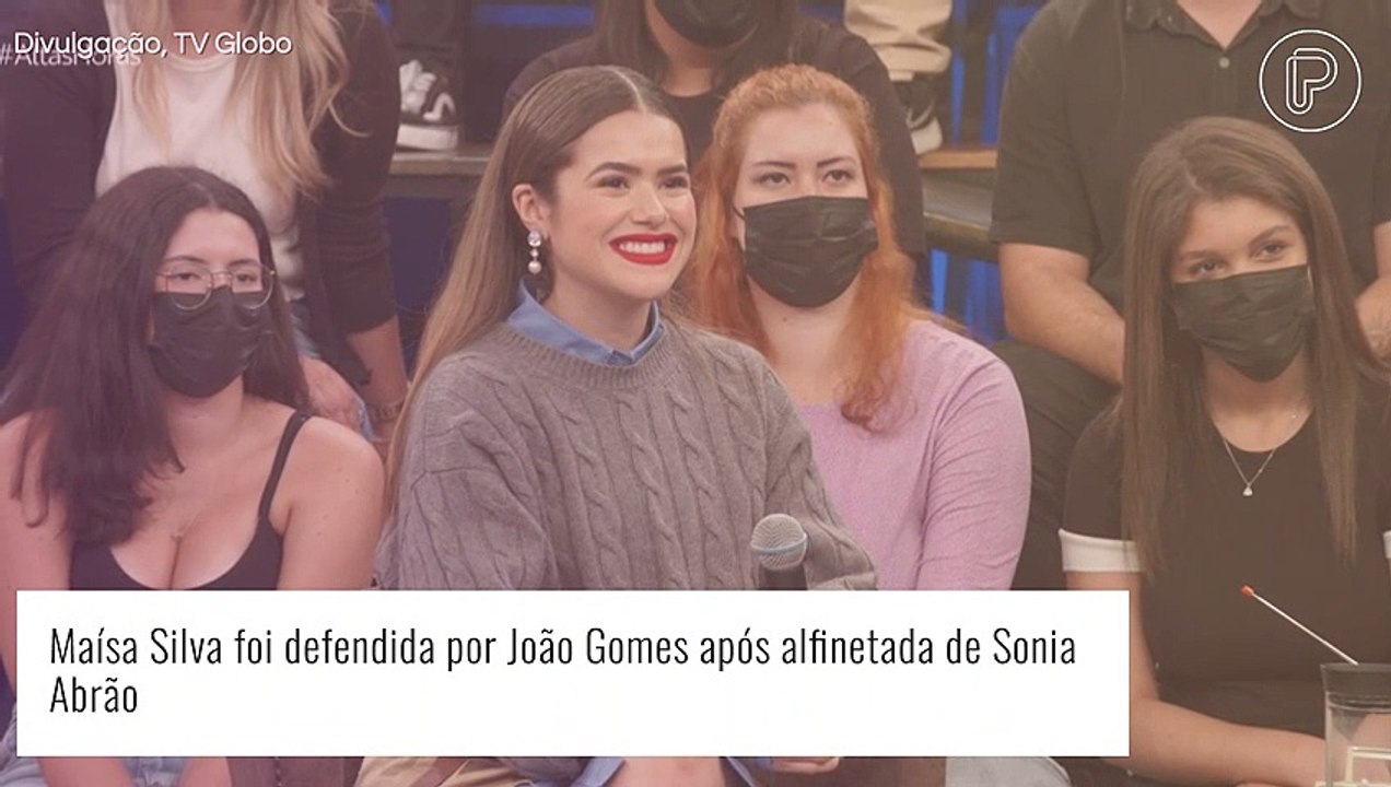 Maisa Silva é defendida por João Gomes após alfinetada de Sonia Abrão: 'Mulher chata'