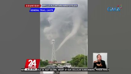 Ipo-ipo o waterspout, namataan sa Tagbilaran, Bohol, at Argao, Cebu | 24 Oras