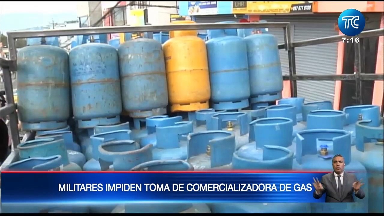 Militares impiden toma de comercializadora de gas