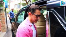 Aamir Khan Spotted Outside At Dubbing Studio For Laal Singh Chaddha  in Bandra