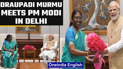 Presidential Candidate Draupadi Murmu meets PM Modi in Delhi | Oneindia news *Politics