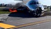 Passengers Evacuate Red Air Flight After Plane Catches Fire on Runway