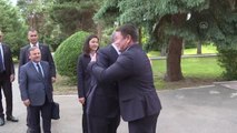 (TEKRAR) TBMM Başkanı Şentop, Kırgızistan Meclis Başkanı Talant Mamıtov ile bir araya geldi