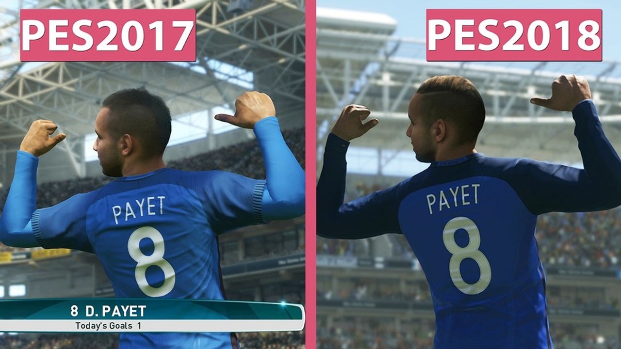 Pes 2018 - vergleich der offenen beta mit pes 2017