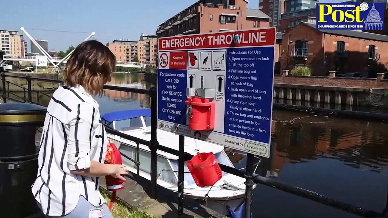 Watch firefighters rescue man from River Aire in dramatic water safety training exercise