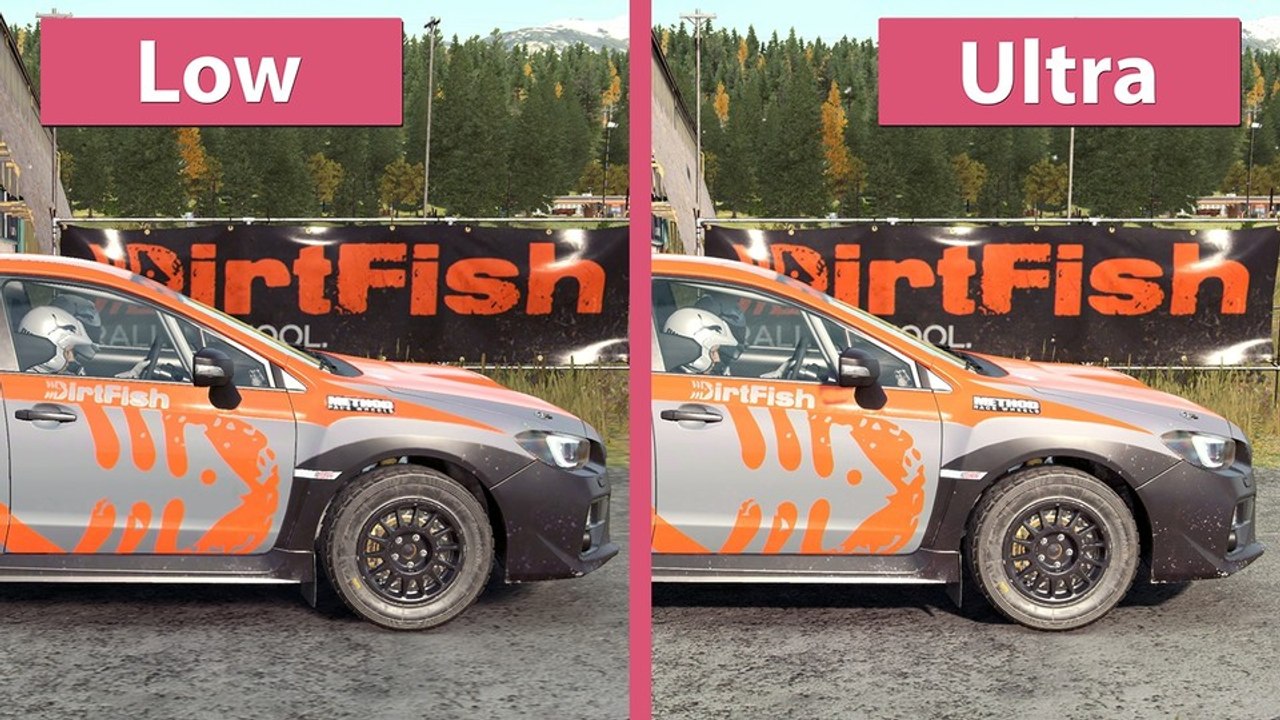 DiRT 4 - Niedrige gegen Ultra-Details auf dem PC im Vergleich
