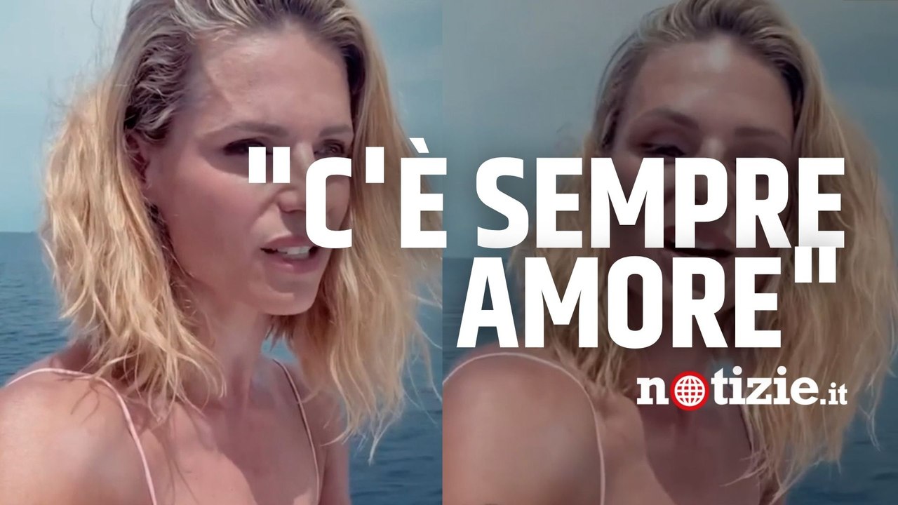 Michelle Hunziker sull’ex marito Eros Ramazzotti: “A 26 anni da ‘Più bella cosa’ c’è sempre amore”