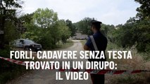 Forlì, cadavere senza testa trovato in un dirupo: il video