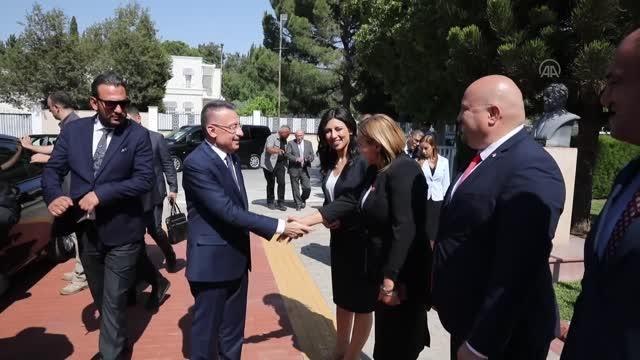 Cumhurbaşkanı Yardımcısı Oktay, KKTC Meclis Başkanı Töre'yi ziyaret etti