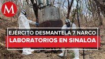 Inhabilitan tres laboratorios clandestinos en Sinaloa