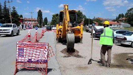 Çubuk Yenice Mahallesi'nde doğal gaz altyapı çalışması başlatıldı