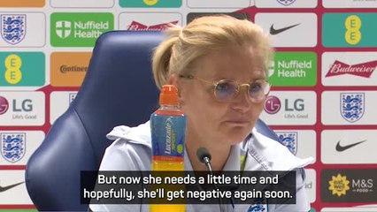 White 'needs a little time' after testing positive for Covid - Wiegman