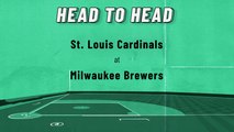 St. Louis Cardinals At Milwaukee Brewers: Moneyline, June 23, 2022