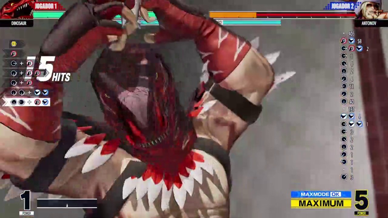 KOF XV - Combo Missions - King of Dinosaurs
