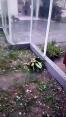 Chuva de granizo em Florianópolis