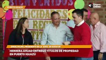 Herrera Ahuad entregó títulos de propiedad en Puerto Iguazú