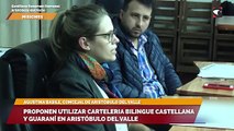 Proponen utilizar carteleria bilingue castellana y guaraní en Aristóbulo del Valle