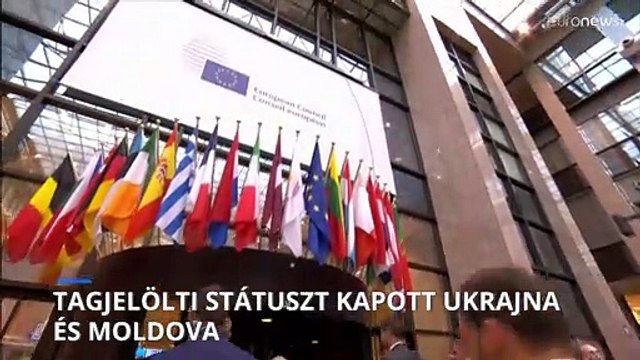 Az EU csúcsértekezlete megszavazta, hogy Ukrajna és Moldova is kapjon tagjelölti státuszt