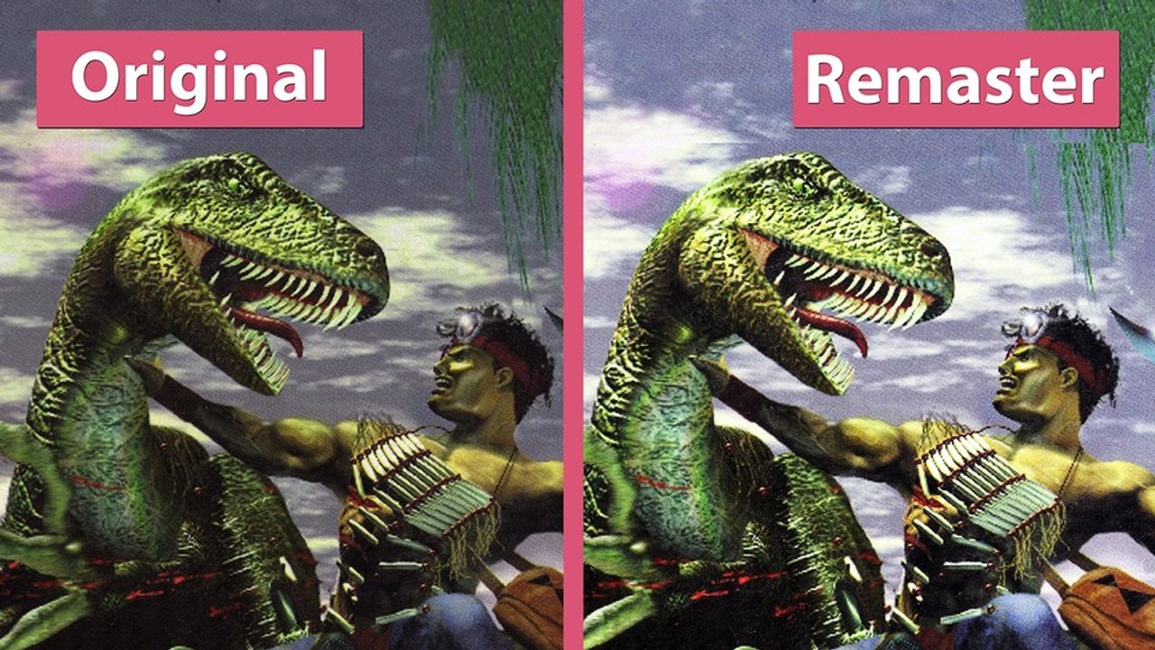 Turok: dinosaur hunter - original und remaster im grafik-vergleich