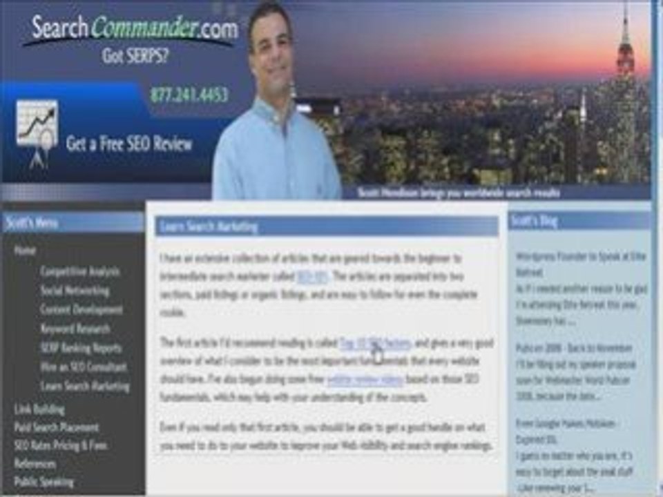 SEO 101 - Free Sire Review for ActualCures.com