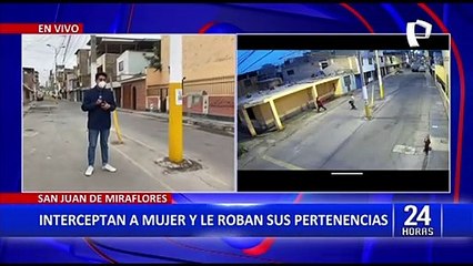 SJM: Delincuentes interceptan y asaltan a anciana cuando iba rumbo a un parque