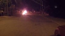 Bodrum'da seyir halindeyken alev alan otomobil tamamen yandı