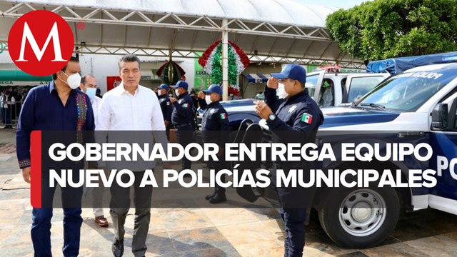Entregan equipamiento y patrullas a policías en Chiapas