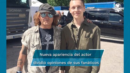 Reaparece Johnny Depp con cambio de look radical