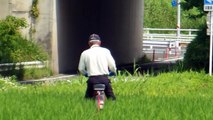 Unicycle in a Japanese Rice Field!