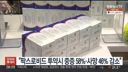 "팍스로비드 투약시 중증화 58%ㆍ사망률 46% 감소"
