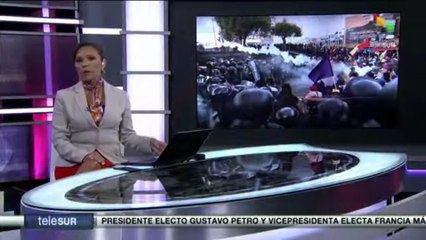 Policía de Ecuador intensificó acciones represivas contra movilizados en paro nacional