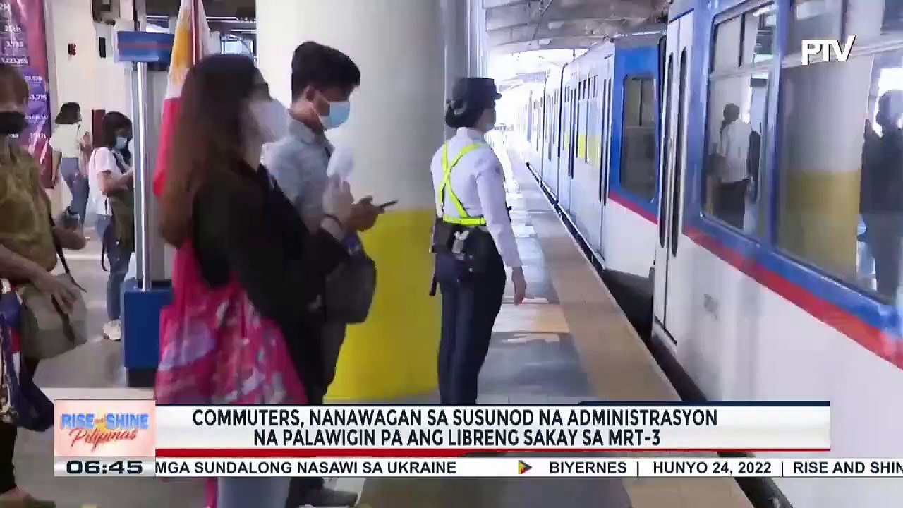Commuters, nanawagan sa susunod na administrasyon na palawigin pa ang libreng sakay sa MRT-3