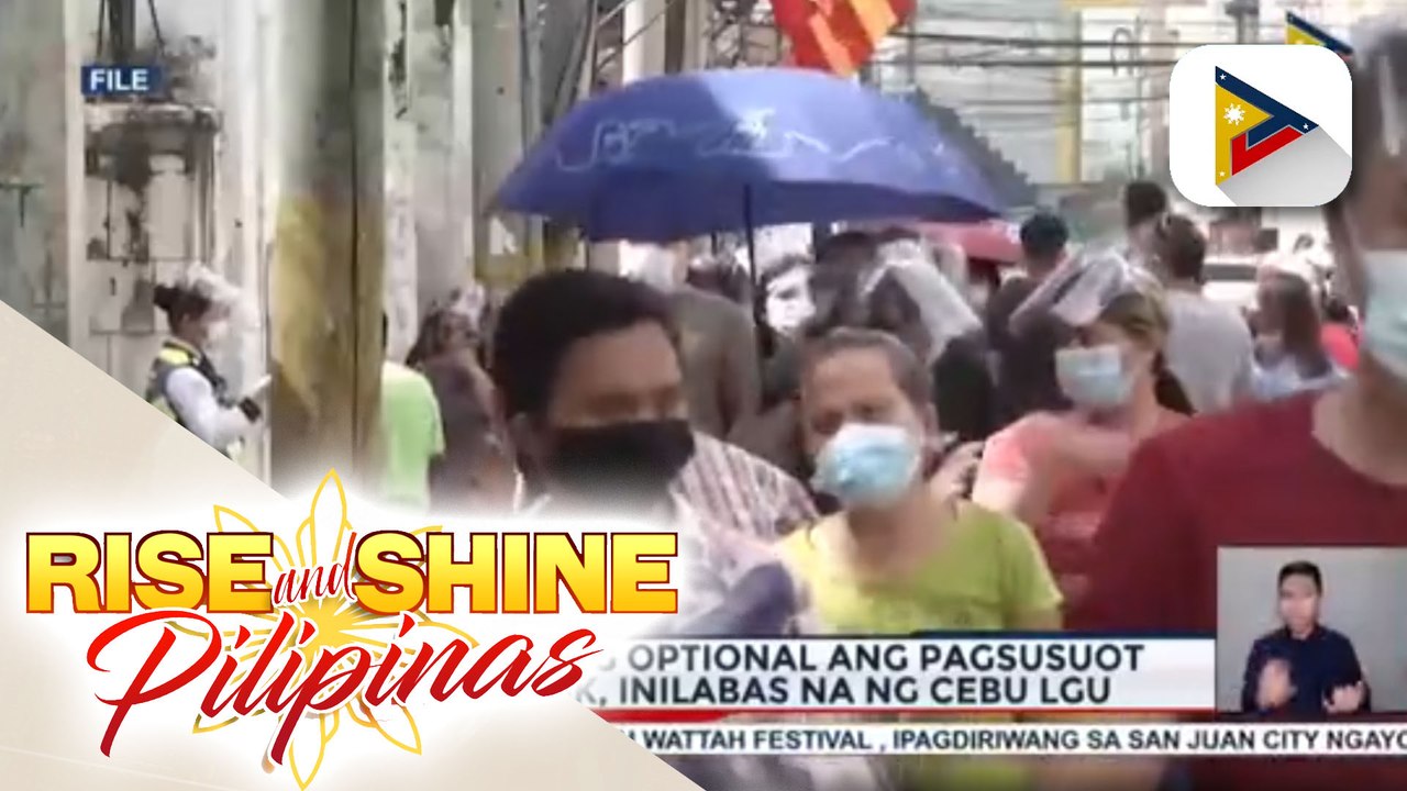 IRR para gawing optional ang pagsusuot ng face mask, inilabas na ng Cebu LGU