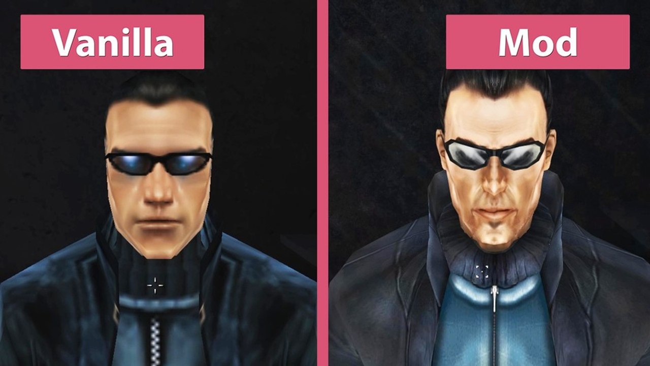 Deus Ex - Revision Grafik-Mod im Vergleich zum Original