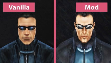 Deus Ex - Revision Grafik-Mod im Vergleich zum Original