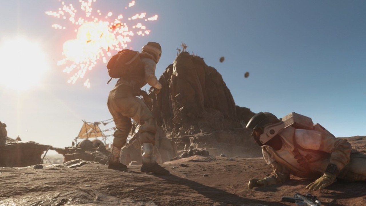 Star Wars: Battlefront - Grafikvergleich: Ingame-Zwischensequenz in Max-Detail vs Low-Detail