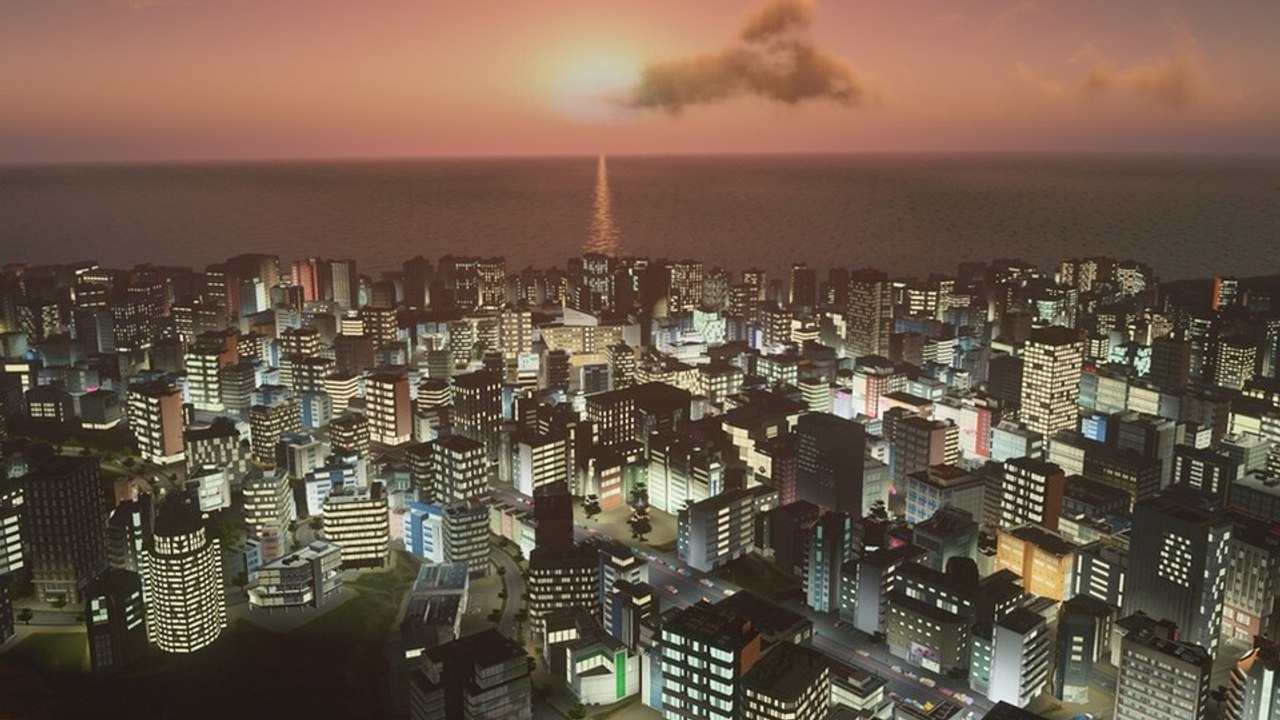 Cities skylines: after dark - test: schöner im dunkeln