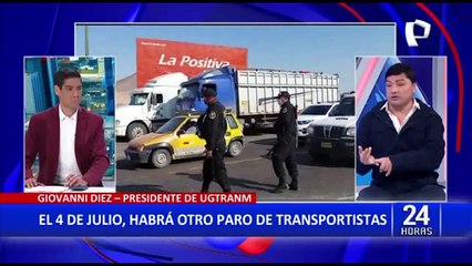 Giovanni Diez presidente de UGTRANM sobre paro: “El gobierno no cumplió con los acuerdos”